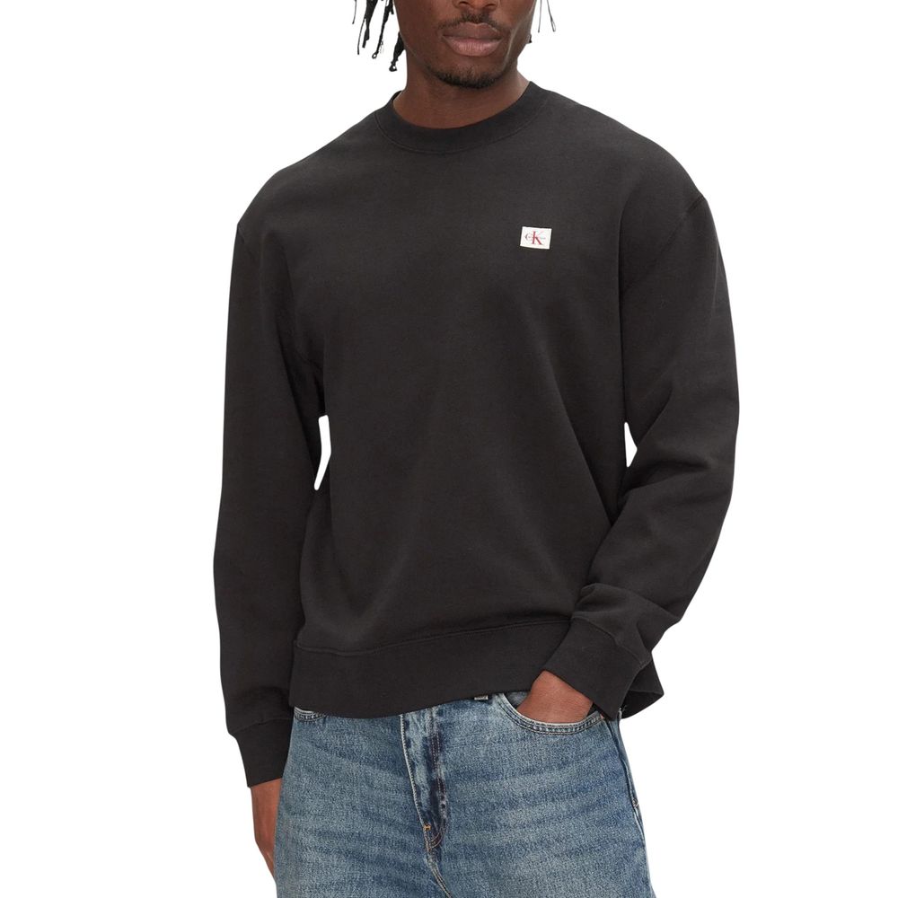Calvin Klein Jeans Schwarzer Baumwoll-Sweatshirt