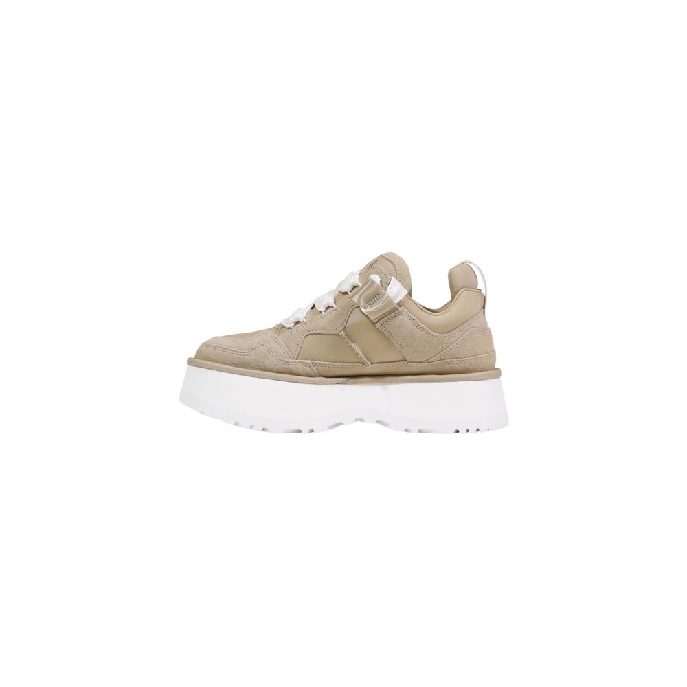 UGG Beige Leder Stiefeletten