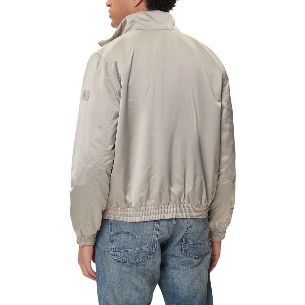 Calvin Klein Jeans Beige Recycled Polyester Bomberjacke