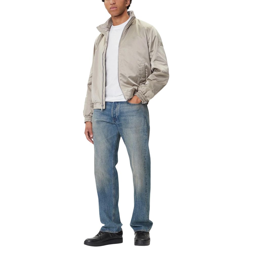 Calvin Klein Jeans Beige Recycled Polyester Bomberjacke