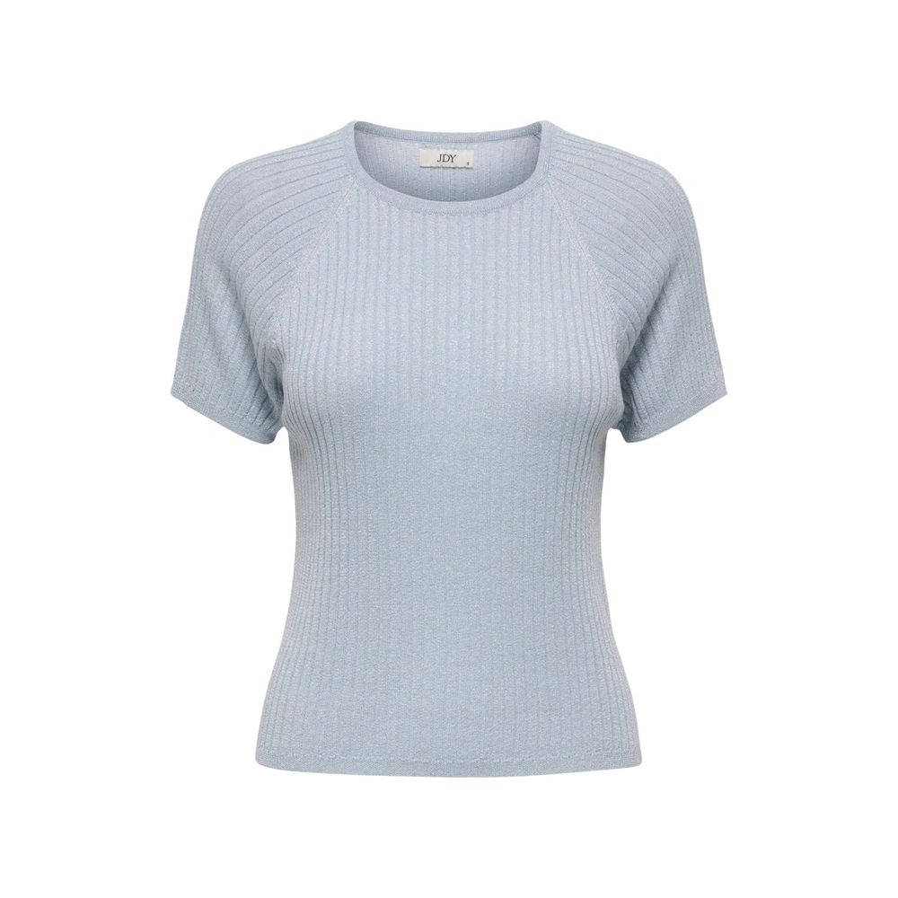 Jacqueline De Yong Blaues Viskose-T-Shirt