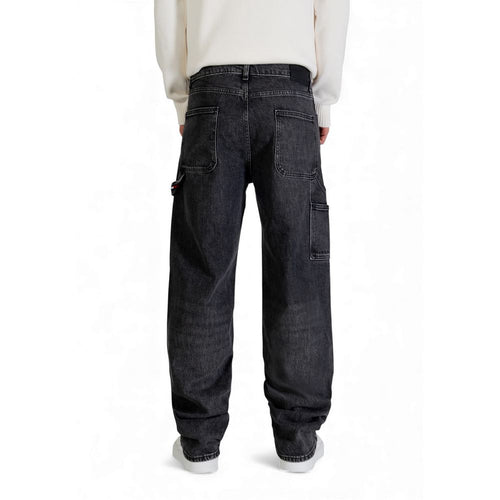 Tommy Hilfiger Jeans Schwarze Jeans aus recycelter Baumwolle im Relaxed Fit