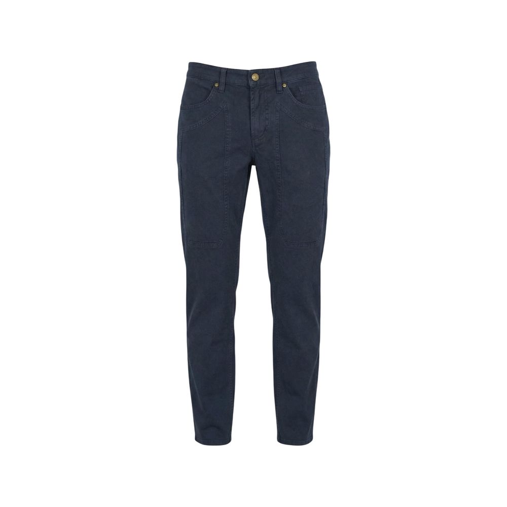 Jeckerson Blaue Skinny-Hose aus Elastan