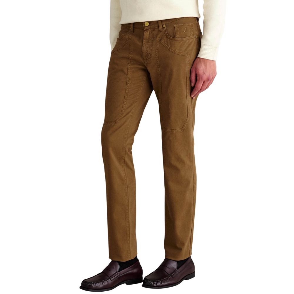 Jeckerson Beige Elastan Skinny Hosen