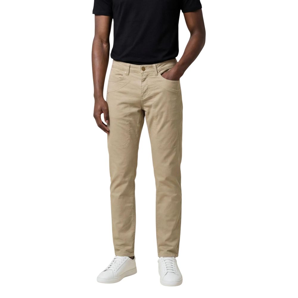 Jeckerson Beige Elastan Skinny Hosen