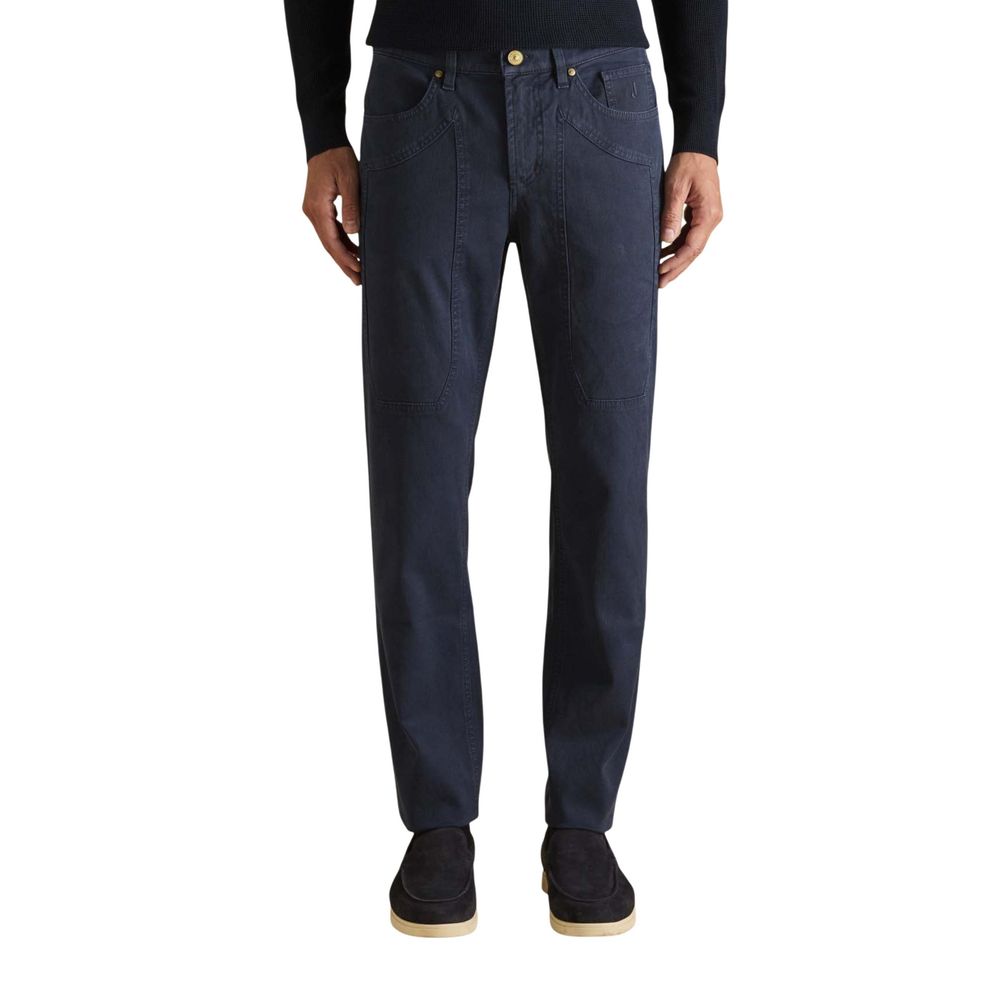 Jeckerson Blaue Baumwoll-Skinny-Jeans