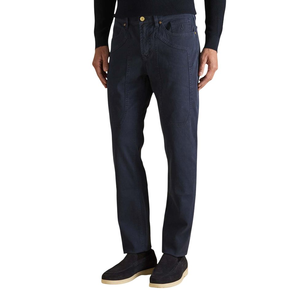 Jeckerson Blaue Baumwoll-Skinny-Jeans