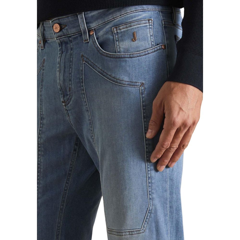 Jeckerson Hellblaue Skinny Jeans aus recyceltem Polyester