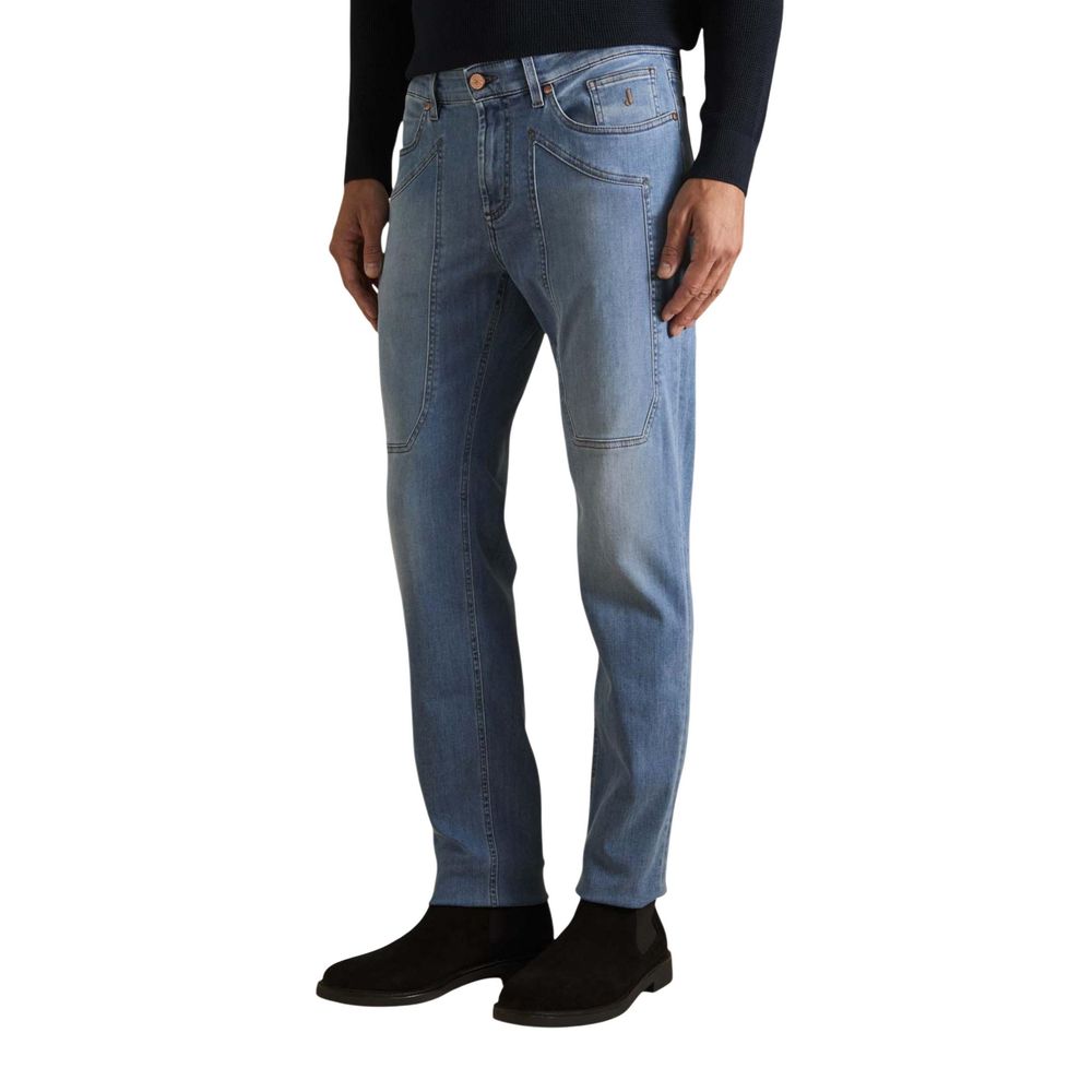 Jeckerson Hellblaue Skinny Jeans aus recyceltem Polyester