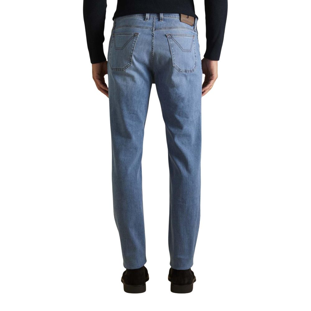 Jeckerson Hellblaue Skinny Jeans aus recyceltem Polyester