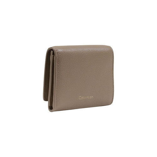 Calvin Klein Beige Leder Portemonnaie