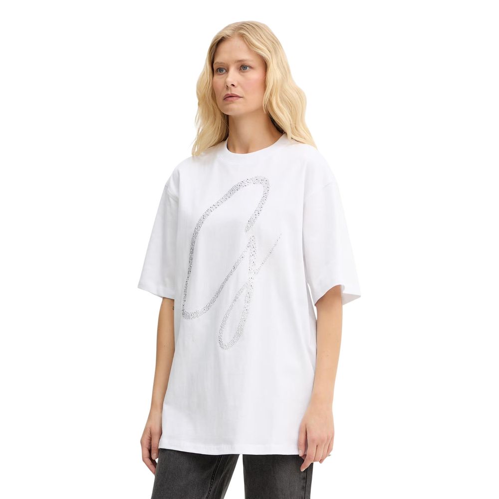 Guess Weißes Baumwoll-T-Shirt