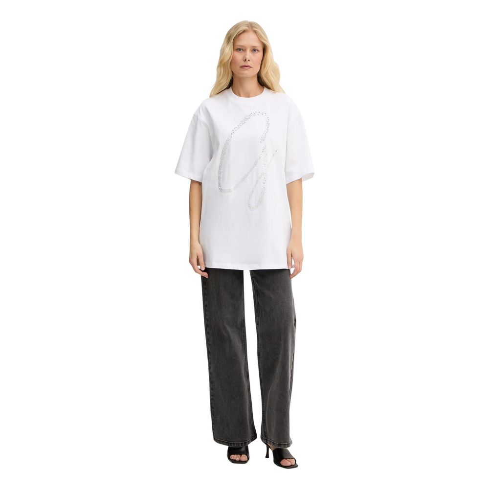 Guess Weißes Baumwoll-T-Shirt