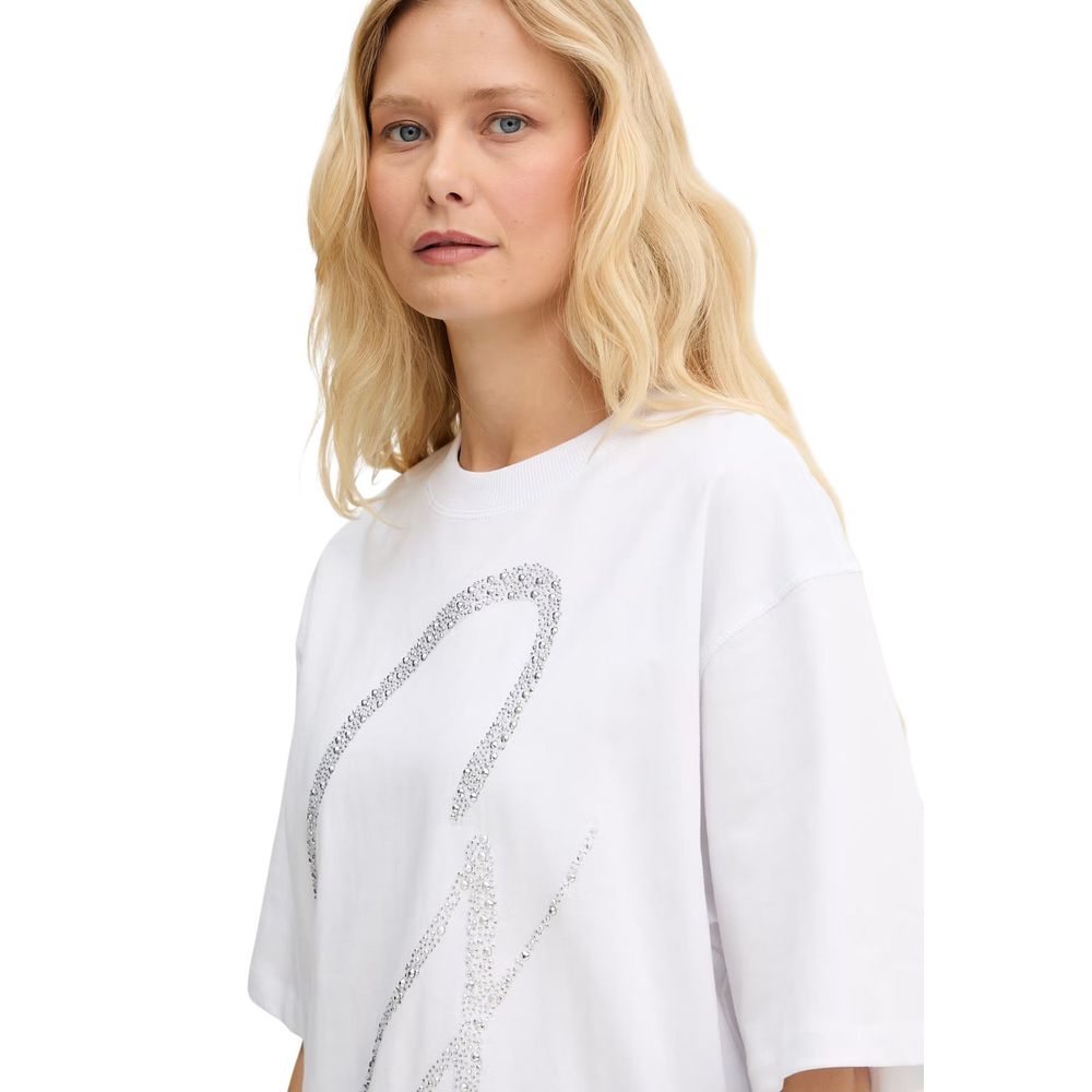 Guess Weißes Baumwoll-T-Shirt