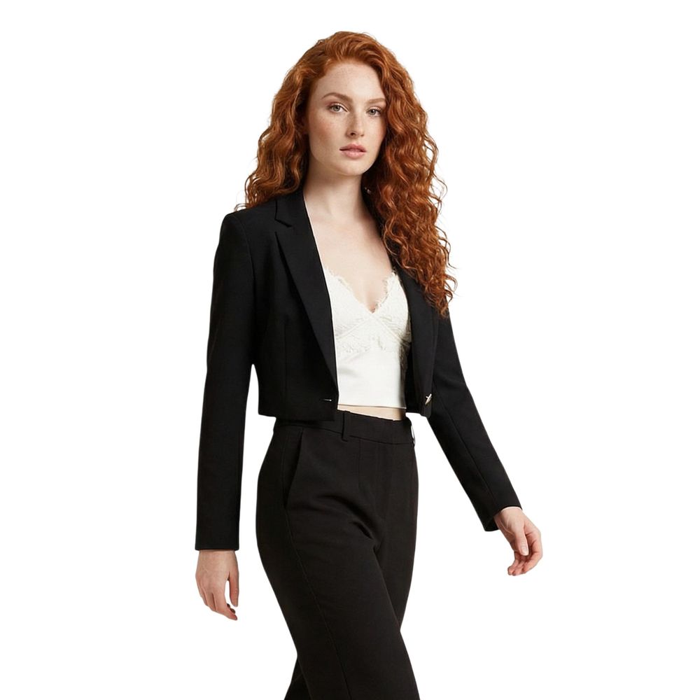 Morgan De Toi Schwarzer Blazer aus recyceltem Polyester