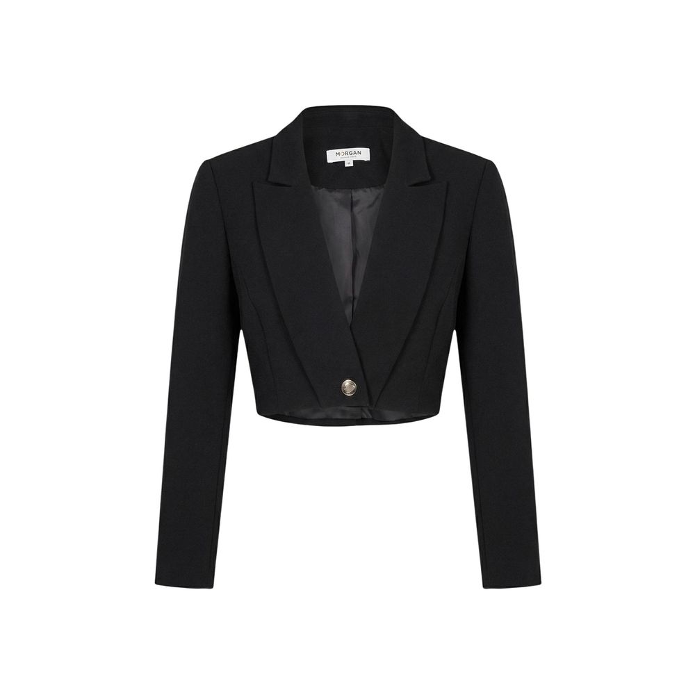 Morgan De Toi Schwarzer Blazer aus recyceltem Polyester
