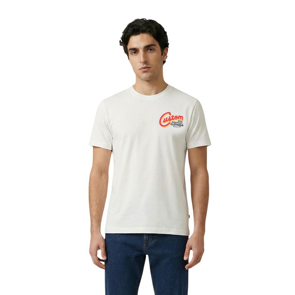 Replay Weißes Baumwoll-T-Shirt