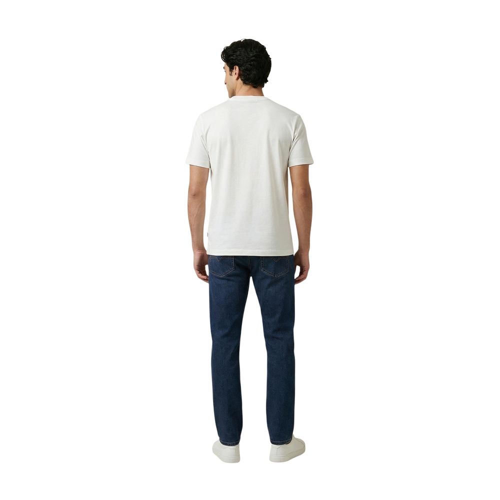 Replay Weißes Baumwoll-T-Shirt