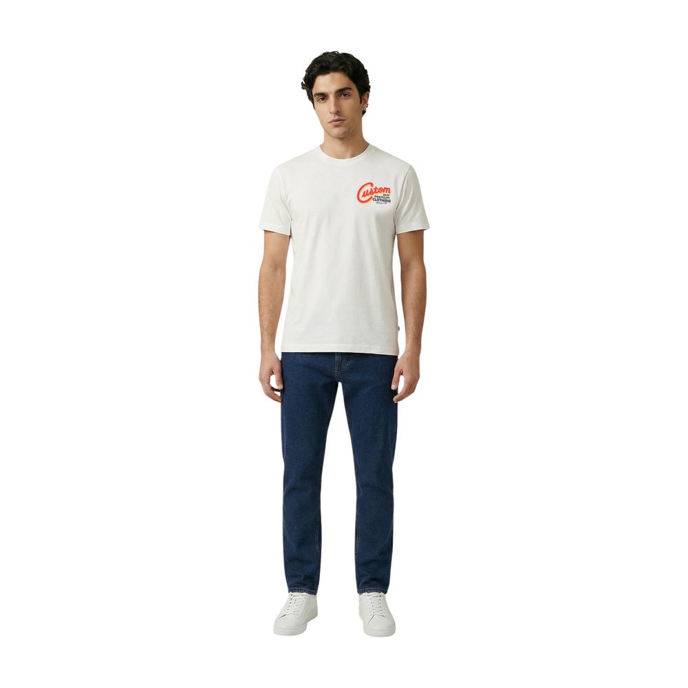 Replay Weißes Baumwoll-T-Shirt