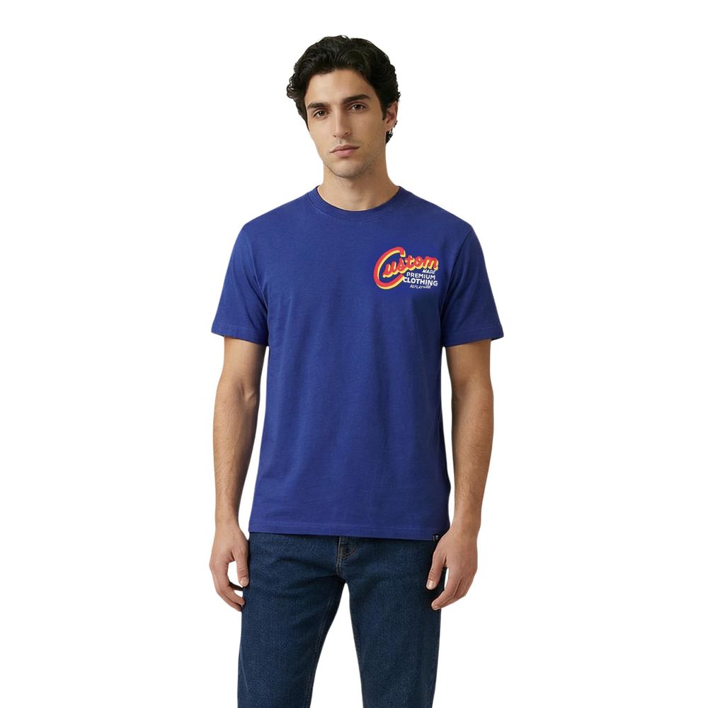 Replay Blaues Baumwoll-T-Shirt