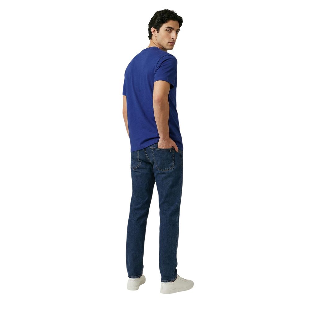 Replay Blaues Baumwoll-T-Shirt