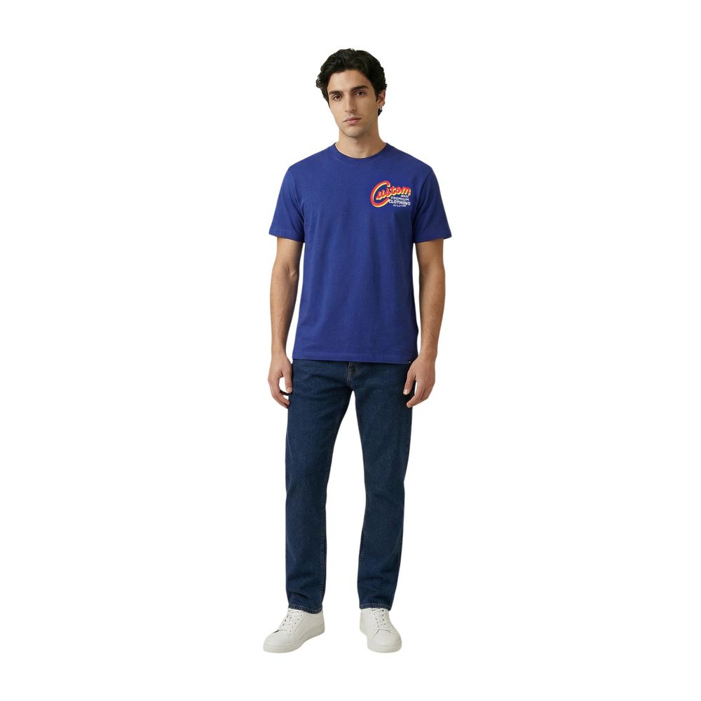 Replay Blaues Baumwoll-T-Shirt