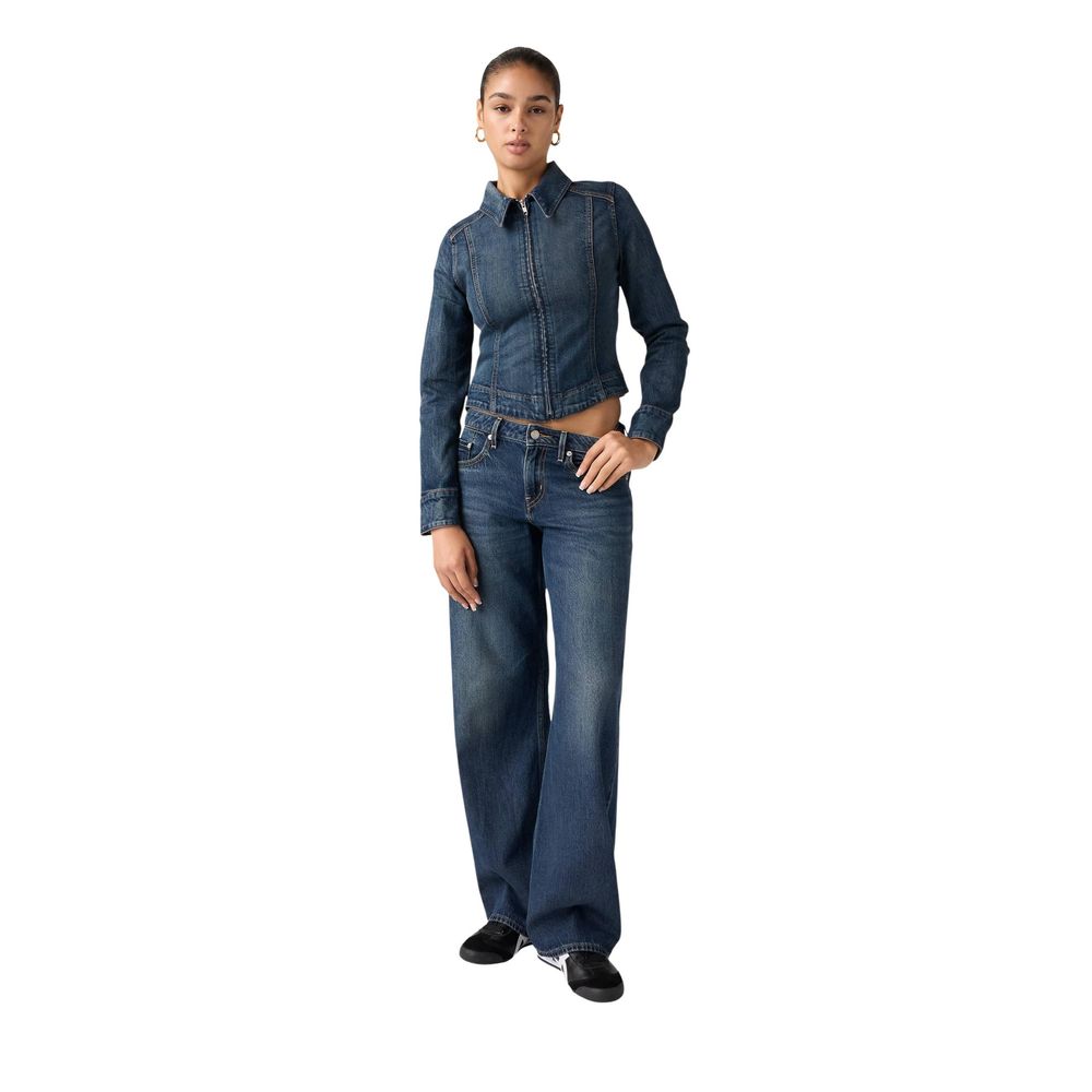 Levi's Blaue Baumwoll-Mom-Jeans