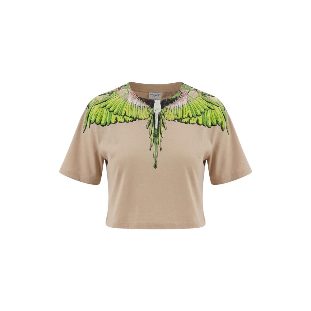 County of Milan Beiges Baumwoll-T-Shirt