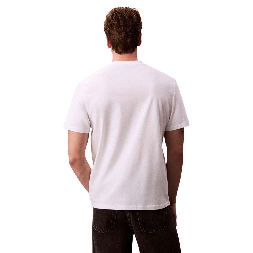 Calvin Klein Jeans Weißes Baumwoll-T-Shirt