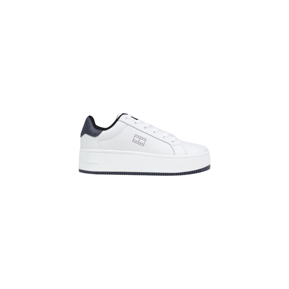 Tommy Hilfiger Jeans Weiße Leder Chunky Sneaker