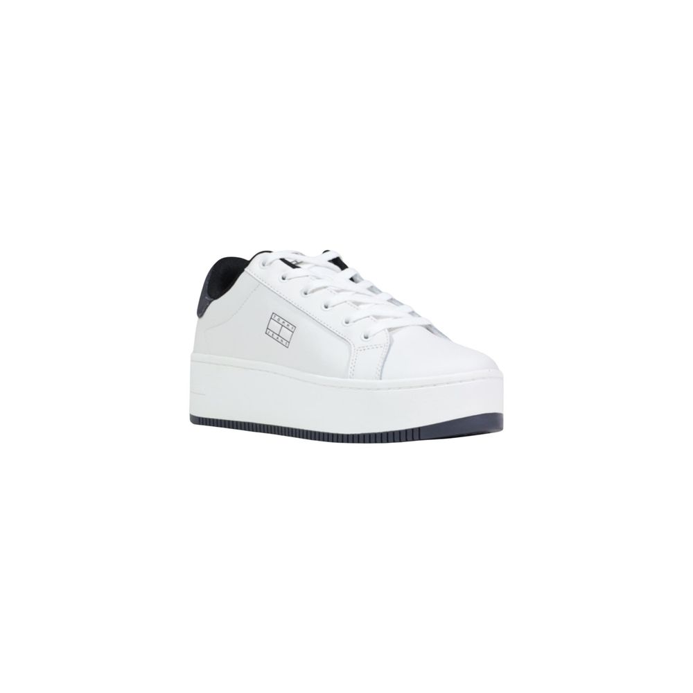 Tommy Hilfiger Jeans Weiße Leder Chunky Sneaker