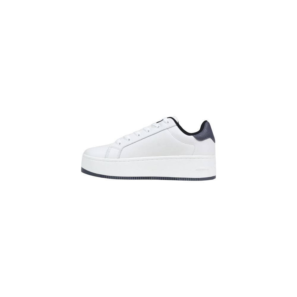 Tommy Hilfiger Jeans Weiße Leder Chunky Sneaker
