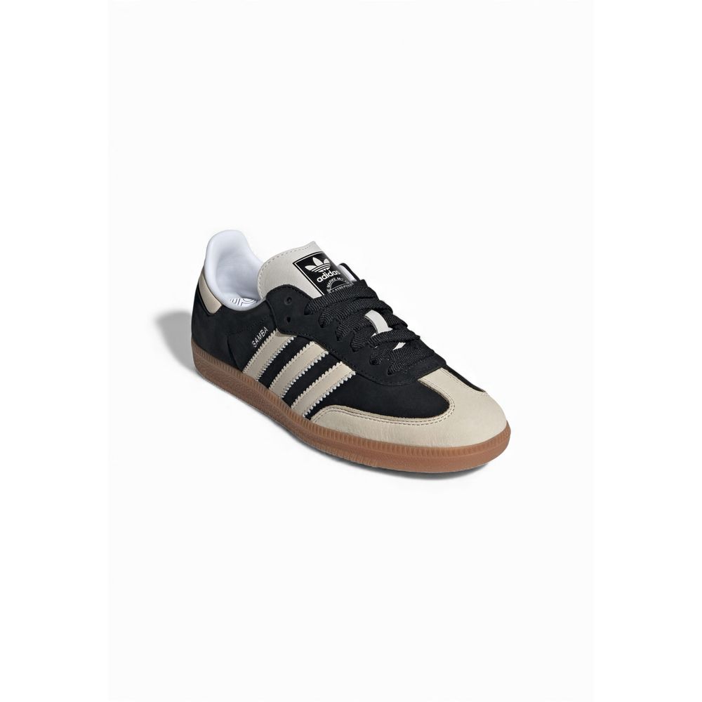 Adidas Originals Schwarze Leder Low-Top-Sneaker