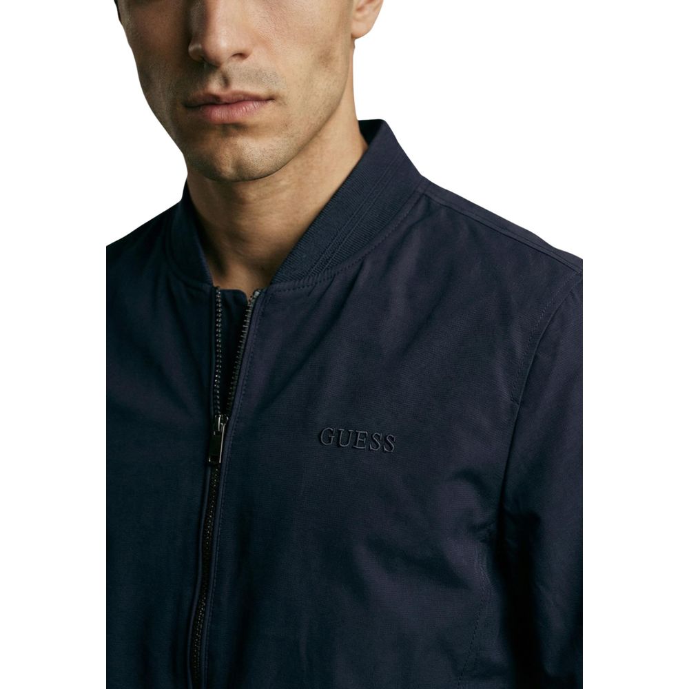 Guess Blauer Polyester-Bomber