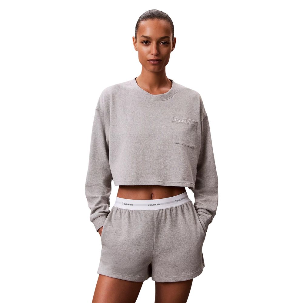 Calvin Klein Underwear Graue Baumwoll-Schlafanzughose