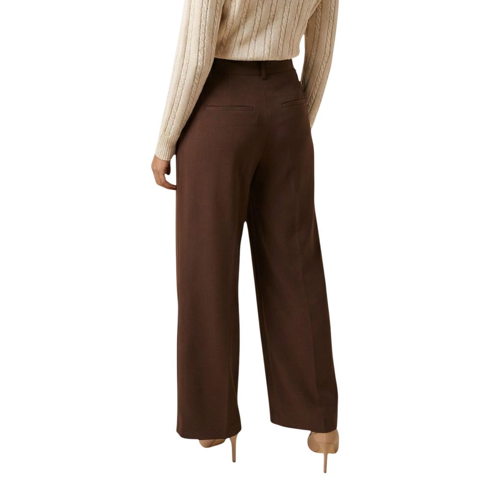 Only Braune Palazzo-Hose aus recyceltem Polyester