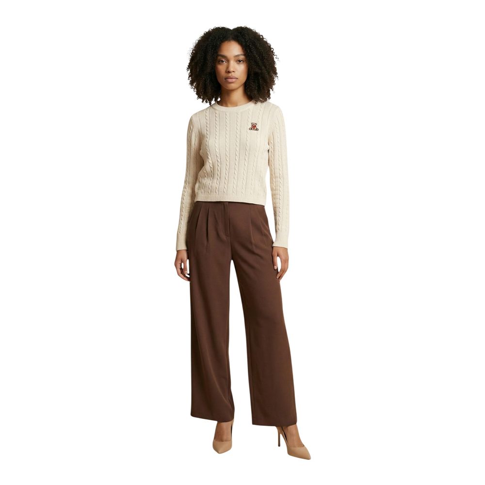 Only Braune Palazzo-Hose aus recyceltem Polyester