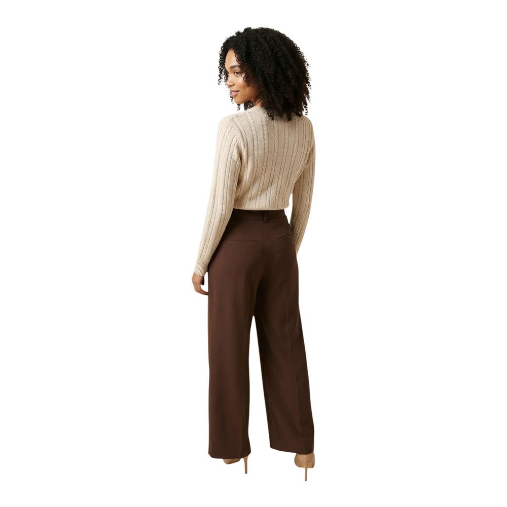 Only Braune Palazzo-Hose aus recyceltem Polyester