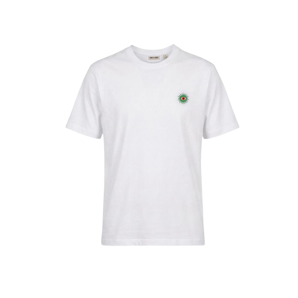 Only & Sons Weißes T-Shirt aus Bio-Baumwolle