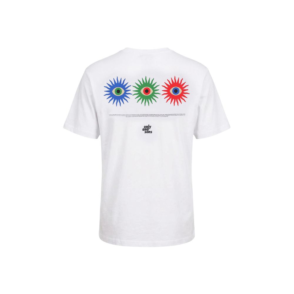 Only & Sons Weißes T-Shirt aus Bio-Baumwolle