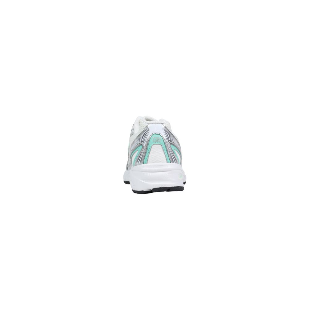 New Balance Silberne synthetische Sportsneakers
