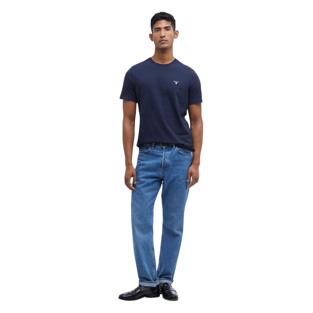 Barbour Blaues Baumwoll-T-Shirt