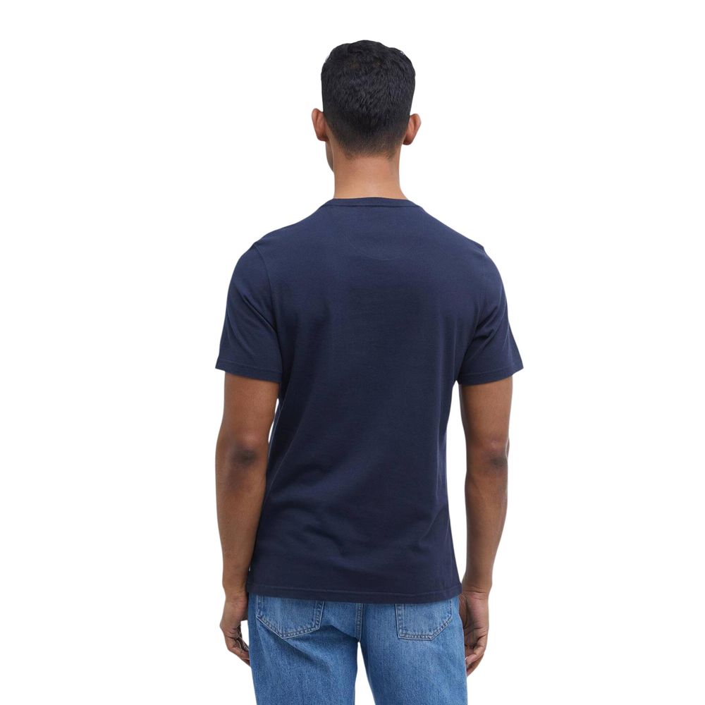 Barbour Blaues Baumwoll-T-Shirt