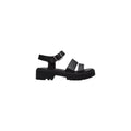 Timberland Schwarze Leder Plateau-Sandalen