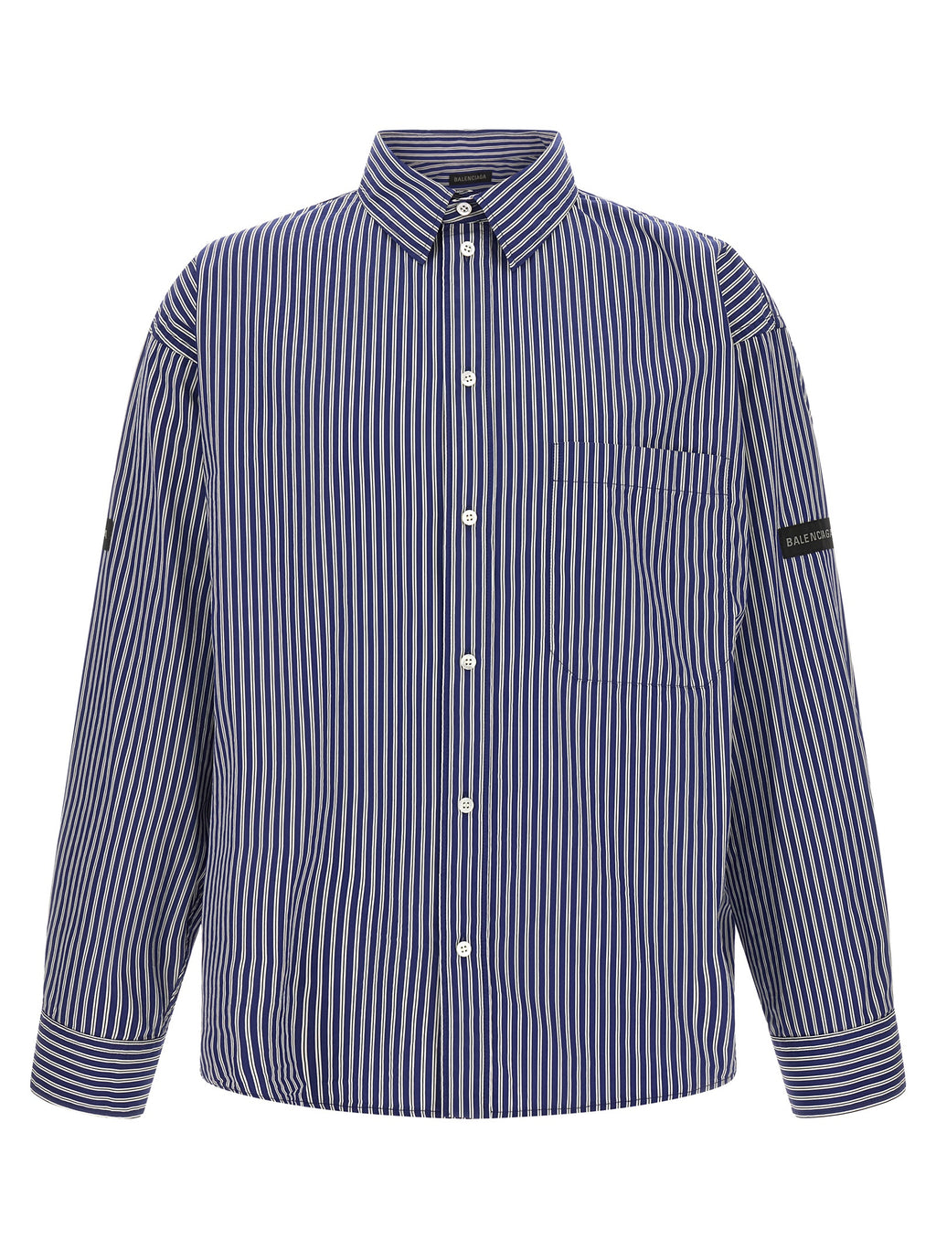 Balenciaga Blaue Baumwollbluse