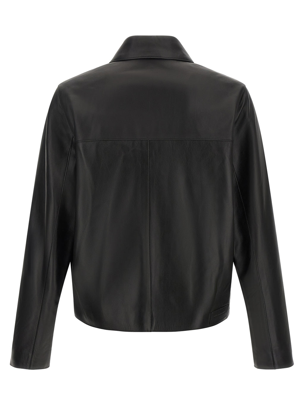 Ami Paris Schwarze Lammlederjacke
