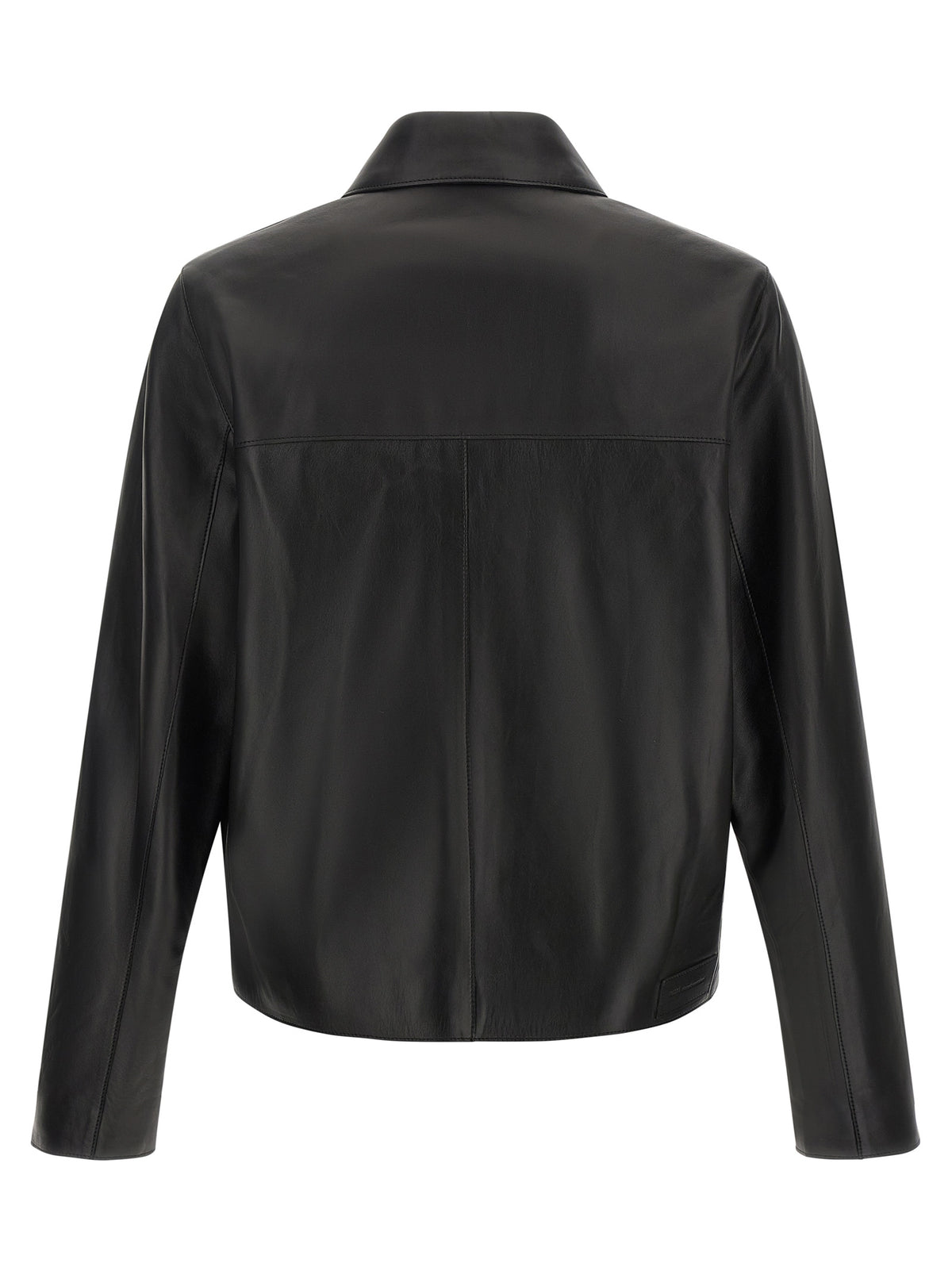 Ami Paris Schwarze Lammlederjacke