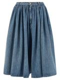 MM6 Maison Margiela Blaue Baumwoll-Bermudashorts