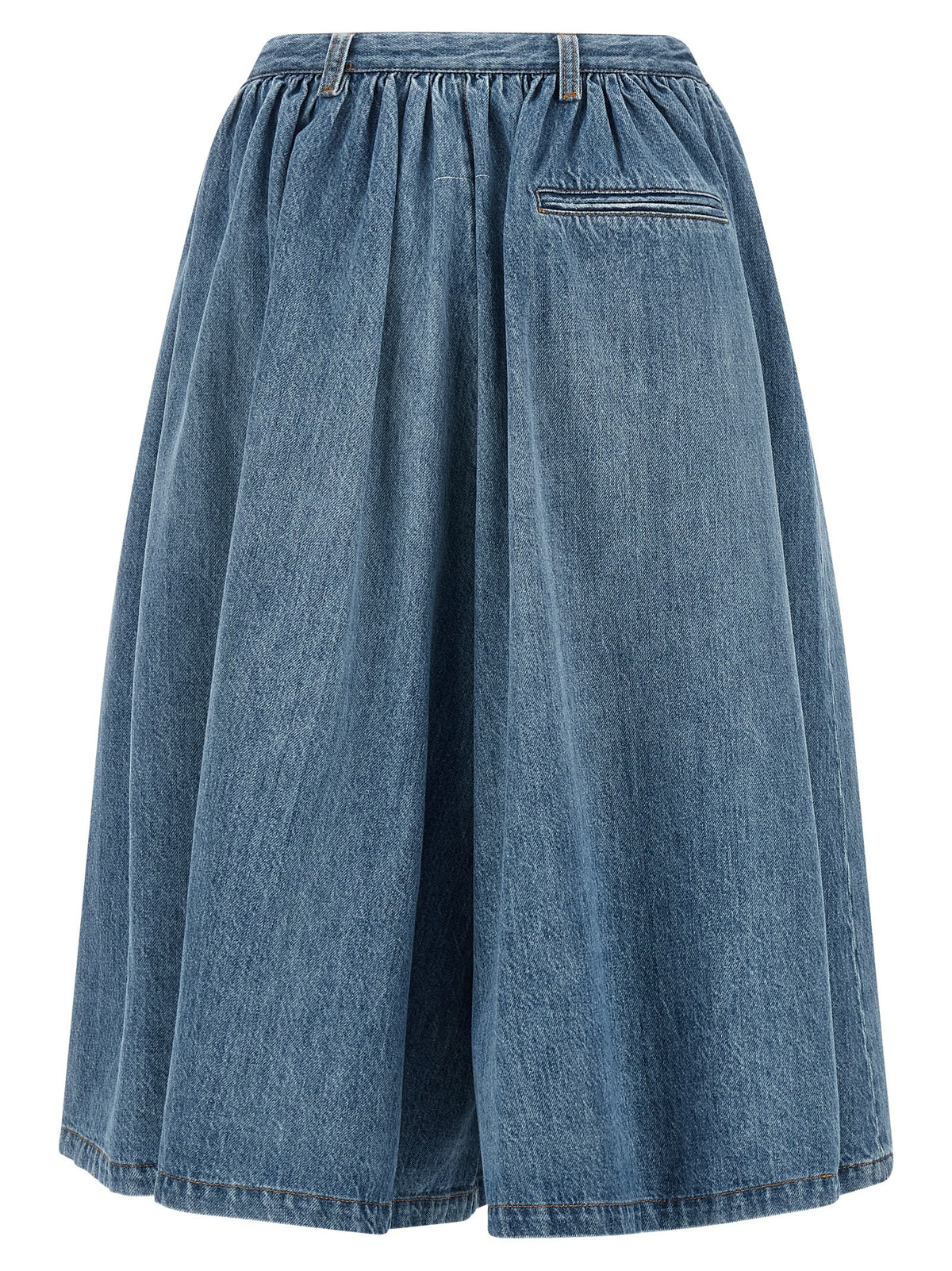 MM6 Maison Margiela Blaue Baumwoll-Bermudashorts