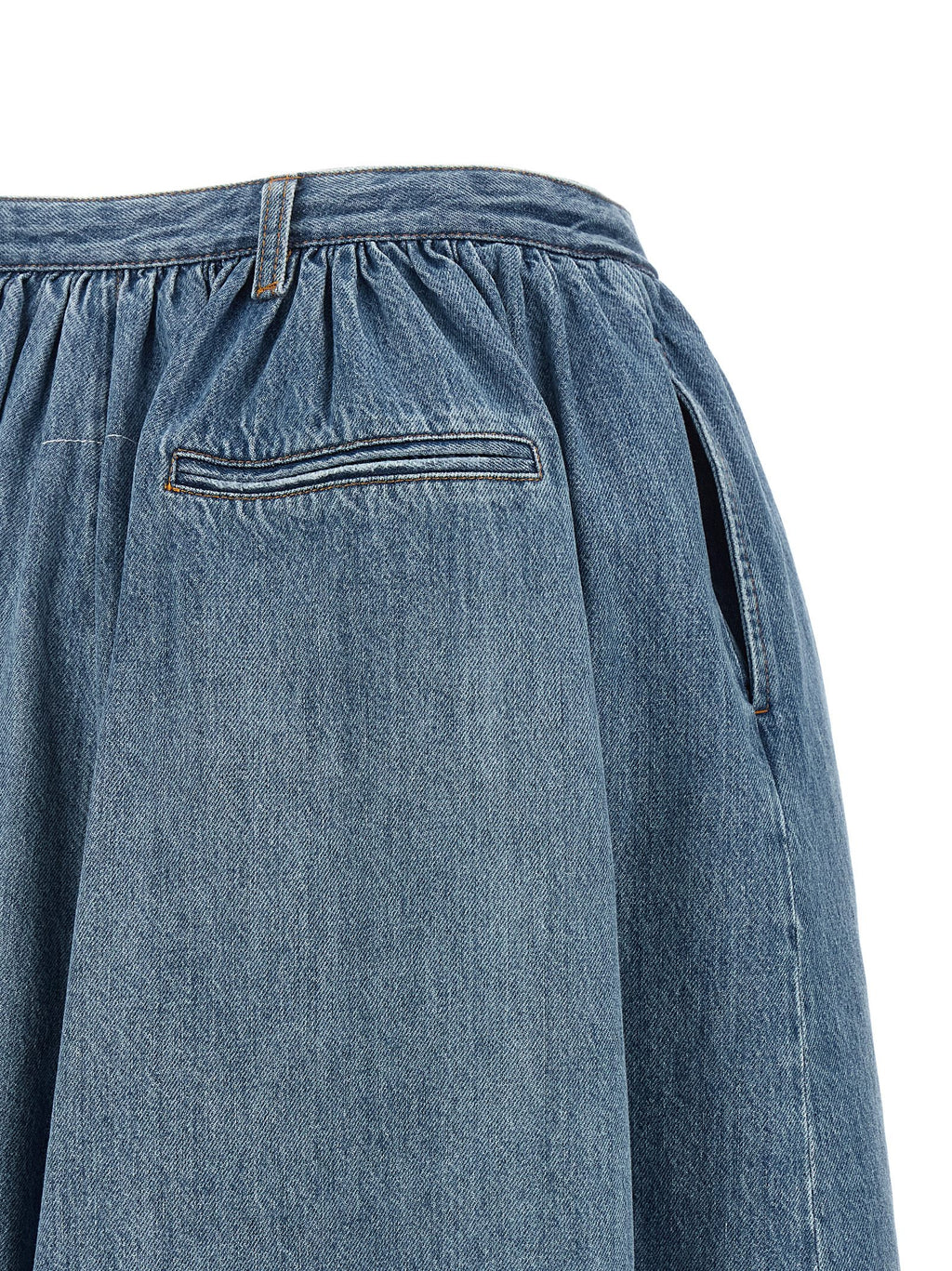 MM6 Maison Margiela Blaue Baumwoll-Bermudashorts